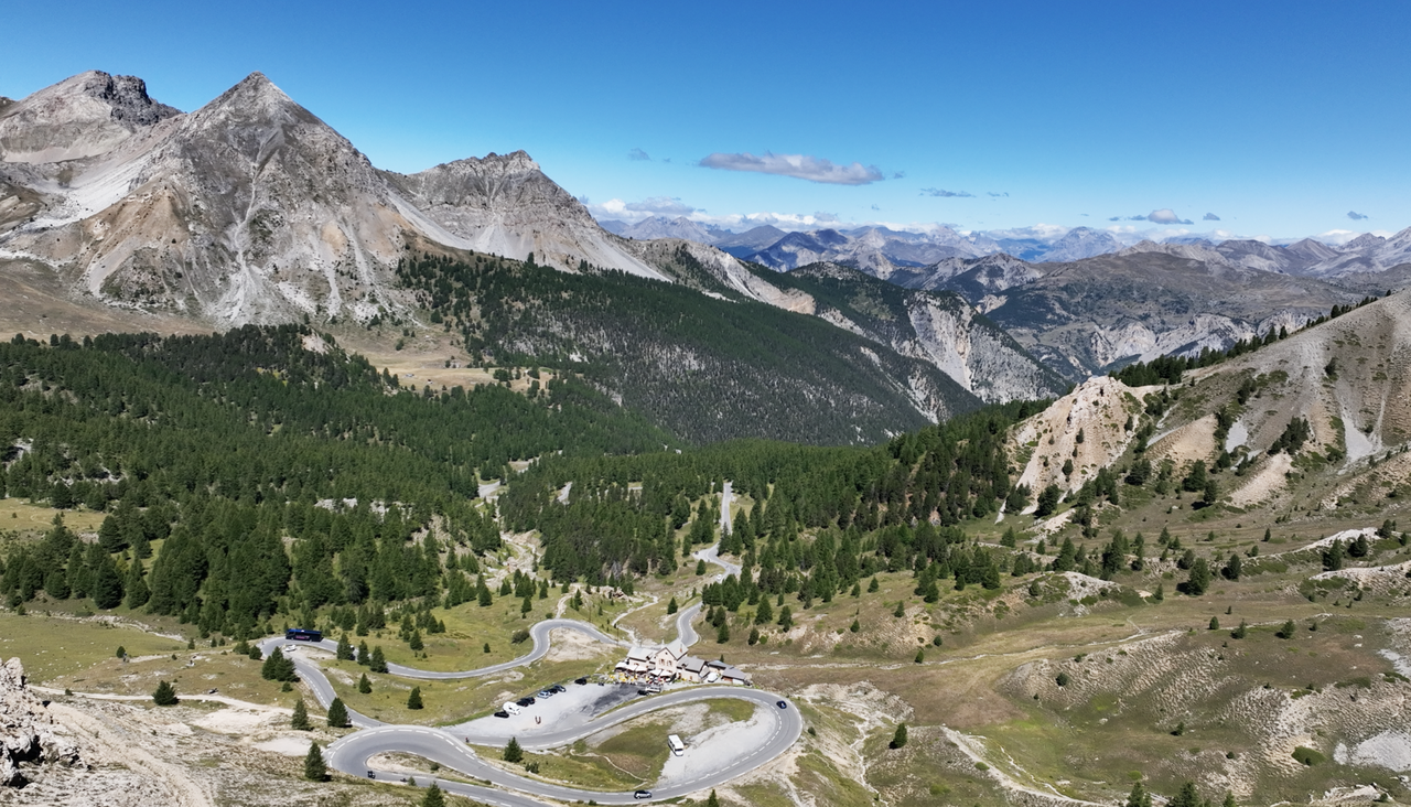 Alpenpass Col de l'Izoard – aus der Sicht des Col de la Platrière
