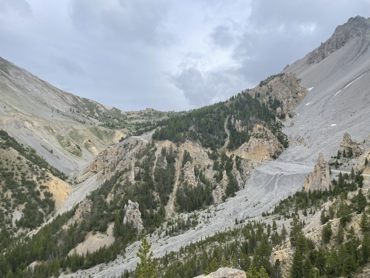 Alpenpass Col de l'Izoard – aus der Sicht des Col de la Platrière