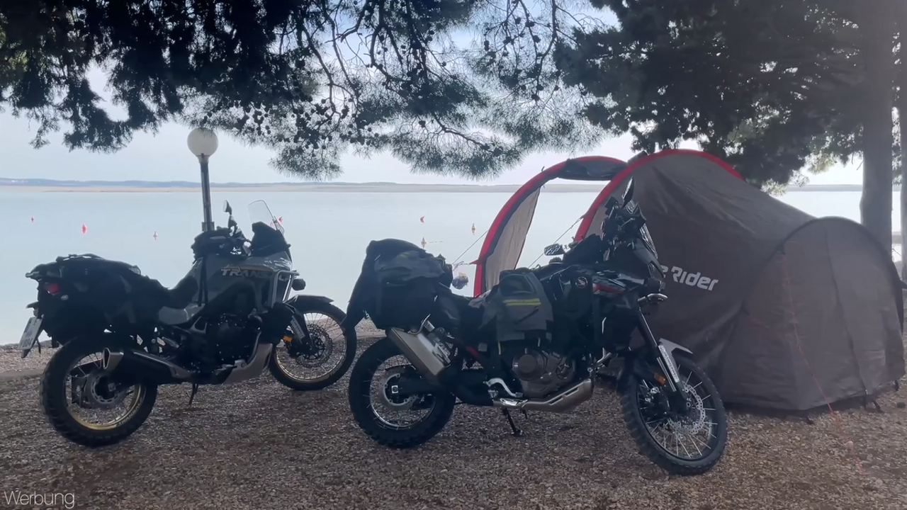 Motorrad Reise Zelt im Test | Regen,Wind und Sonne