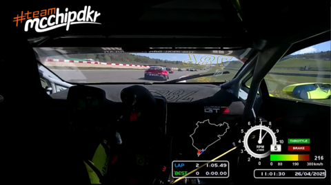 mcchip dkr - onboard lamborghini huracan gt3 evo2 - porsche 992 gt3 cup - autorennen nürburging.PNG