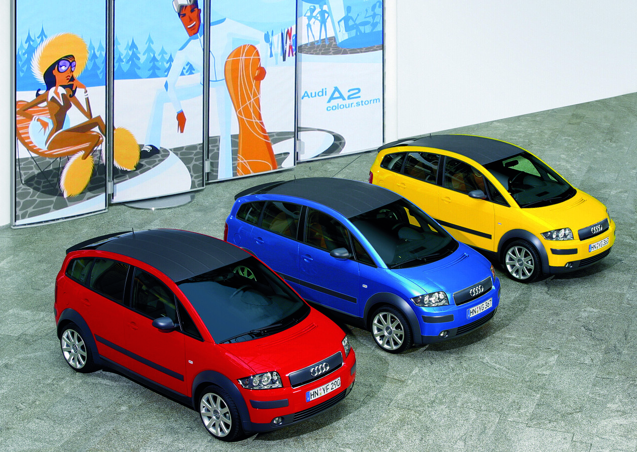 Kleines Raumwunder, großer Sparkünstler: Vor 25 Jahren kommt der Audi A2 auf den Markt.