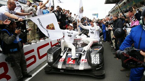 Porsche 919 Hybrid, Porsche LMP Team (#2), Neel Jani (CHE), Marc Lieb (DEU), Romain Dumas (FRA), 24h Le Mans, Frankreich, 2016.jpg