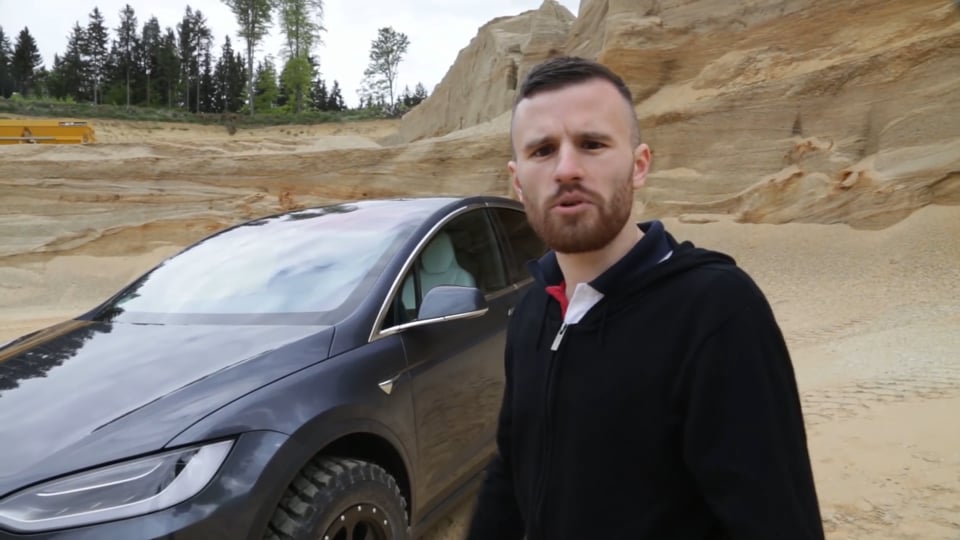 Tesla Model X with MUD-Terrain tires and "delta rims"