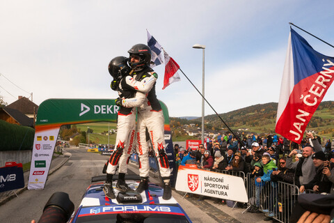 WRC Rallye Passau 2025 Jan cerny WRC2 Skoda Fabia RS Sieger.jpg