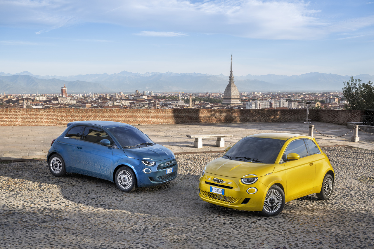 Der neue Fiat 500 Hybrid.