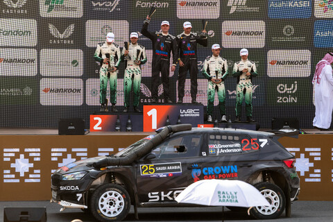 WRC 2 2025 Weltmeister Nikolai Gryazin Skoda fabia.jpg