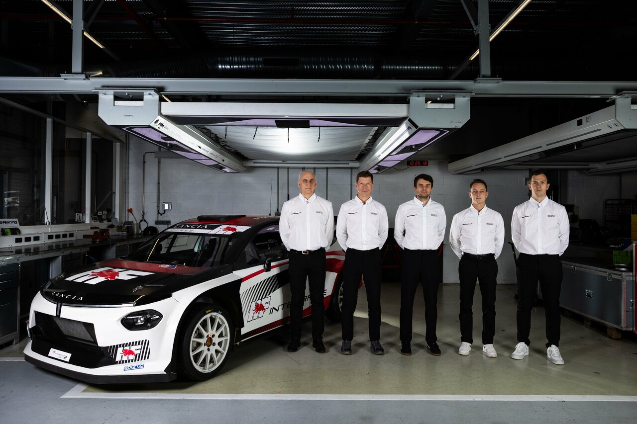 Yohan Rossel und Nikolay Gryazin, offizielle Fahrer des Teams Lancia Corse HF in der Rallye-Weltmeisterschaft 2026, Kategorie WRC2.