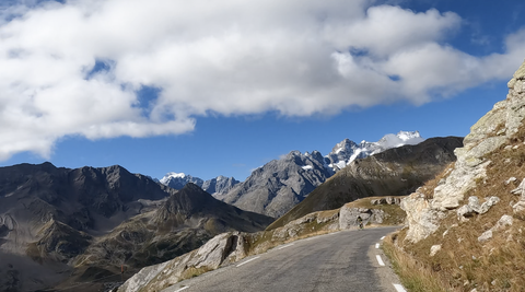 Col du Galibier, Südrampe, Richtung Col du Lautaret – fantastische Aussichten.