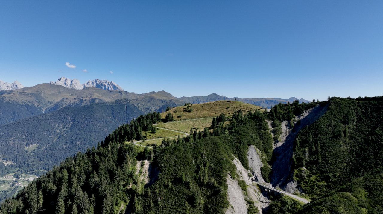 Die Westrampe des Monte Zoncolan.