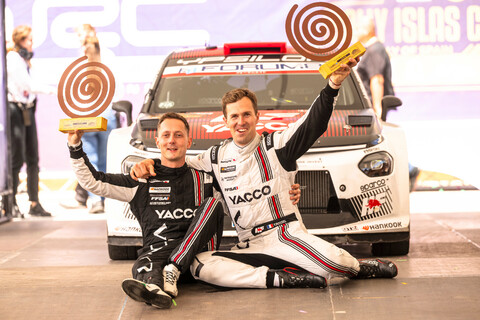 WRC 2 Islas Canarias rallye Sieger Yohan Rossel (FRA),  Arnaud Dunand (FRA) team LANCIA CORSE HF.jpg