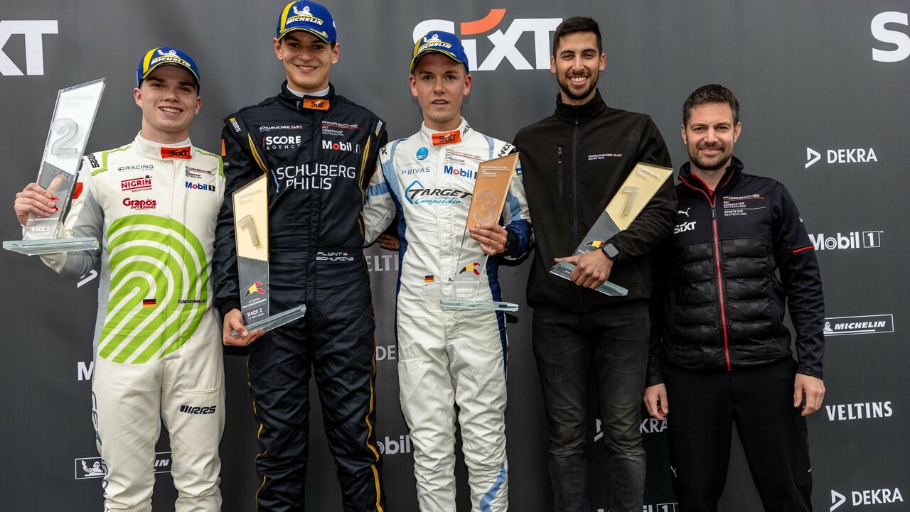 Carrera Cup 2026 | Spa-Franchorchamps: Top-Wochenende mit zwei Siegen für Porsche-Junior Schuring.