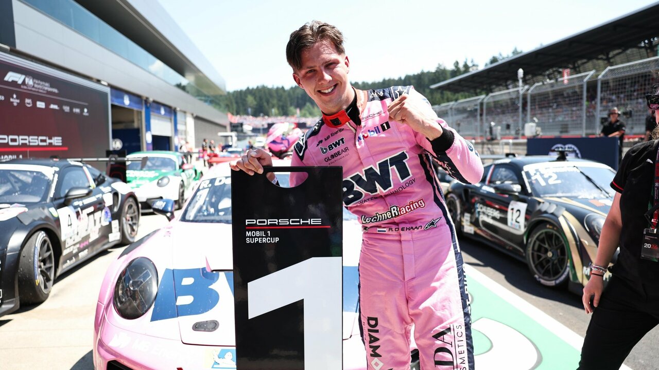 Robert de Haan gewinnt den dritten Saisonlauf des Porsche Supercup.