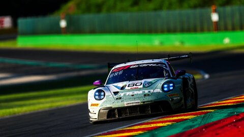 Ricardo Feller (SUI), Thomas Preining (AUT), Bastian Buus (DEN), Lionspeed GP (#80), Porsche 911 GT3 R, 24 Stunden von Spa-Francorchamps, Rennen, 2026.jpg