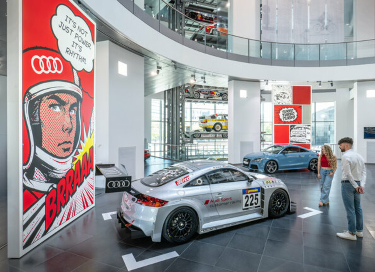 „1-2-4-5-3: 50 Jahre Audi Fünfzylindermotor“ Neue Sonderausstellung im Audi museum mobile.