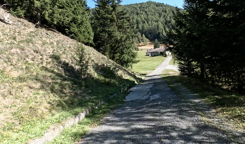 Impression von dem frei befahrbaren Teilstück der Strecke zum Passo di Guspessa.