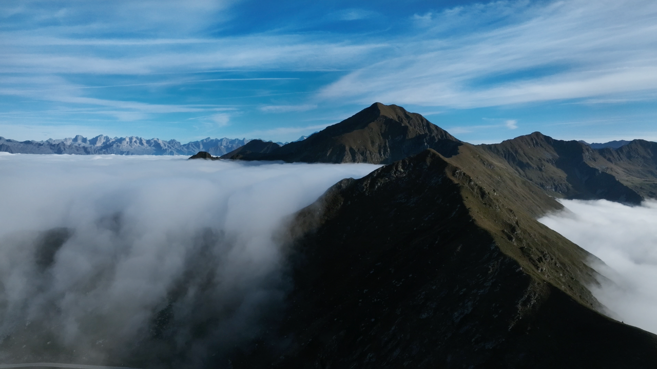 Impression von der Gipfelregion rund um den Alpenpass San Marco.