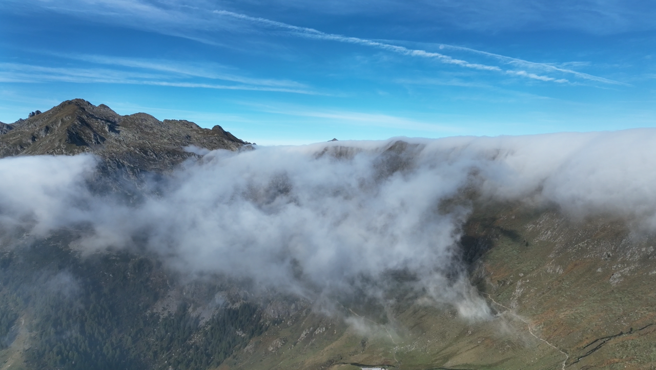 Impression von der Südseite des Passo San Marco.