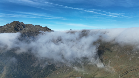 Impression von der Südseite des Passo San Marco.