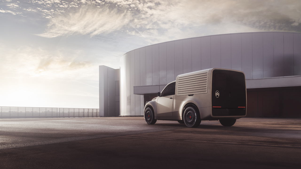 2CV FOURGONNETTE CONCEPT: CITROËN LÄSST DIE IKONISCHE SILHOUETTE SEINES LEICHTEN NUTZFAHRZEUGS WIEDER AUFLEBEN.