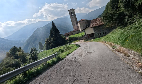 Vista sulla Chiesa di San Gaetano di Thiene – un punto di riferimento storico-culturale del versante orientale del Colle di San Zeno.