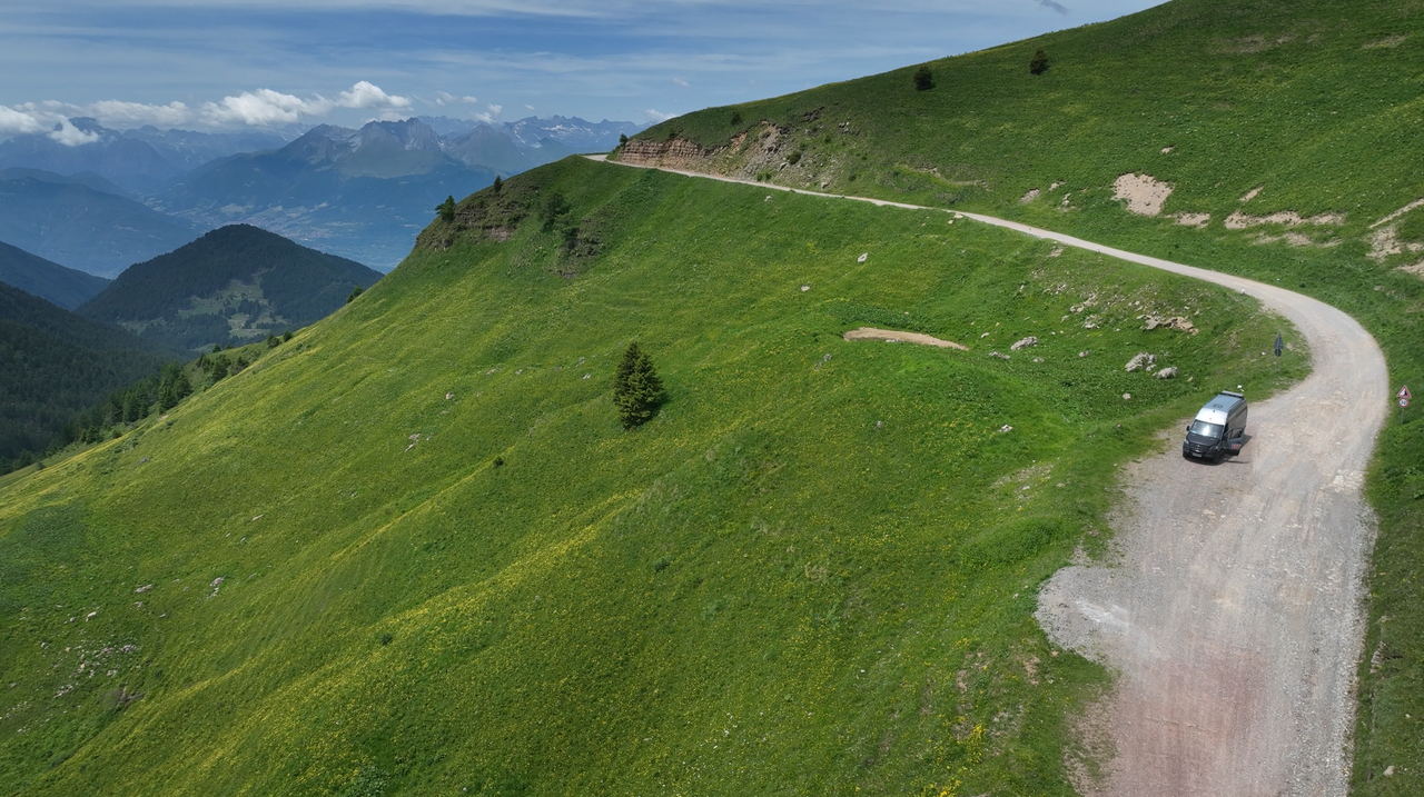 Impression von der Kammstrecke Strada delle Tre Valli.