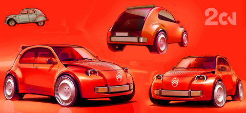 CITROËN 2CV CONCEPT: DIE SKIZZEN HINTER DEM KONZEPT.