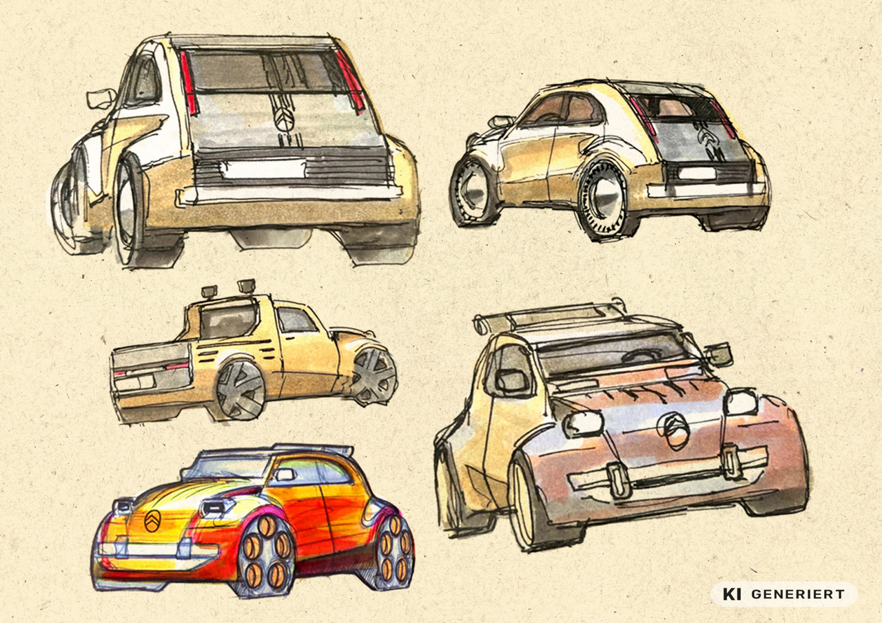 CITROËN 2CV CONCEPT: DIE SKIZZEN HINTER DEM KONZEPT.