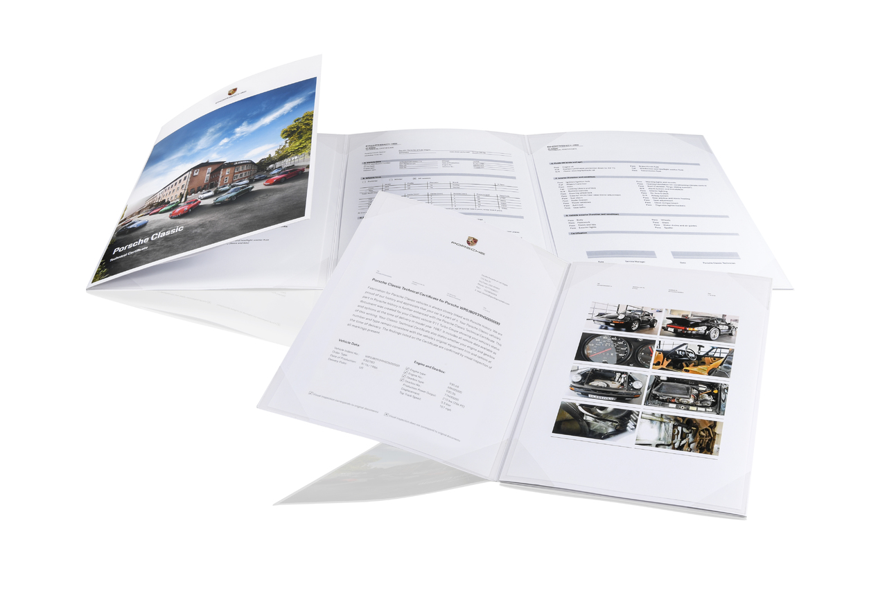 Neu: Technisches Zertifikat für Porsche Klassiker  – Porsche Classic Partner dokumentieren Auslieferungszustand und aktuellen Status.