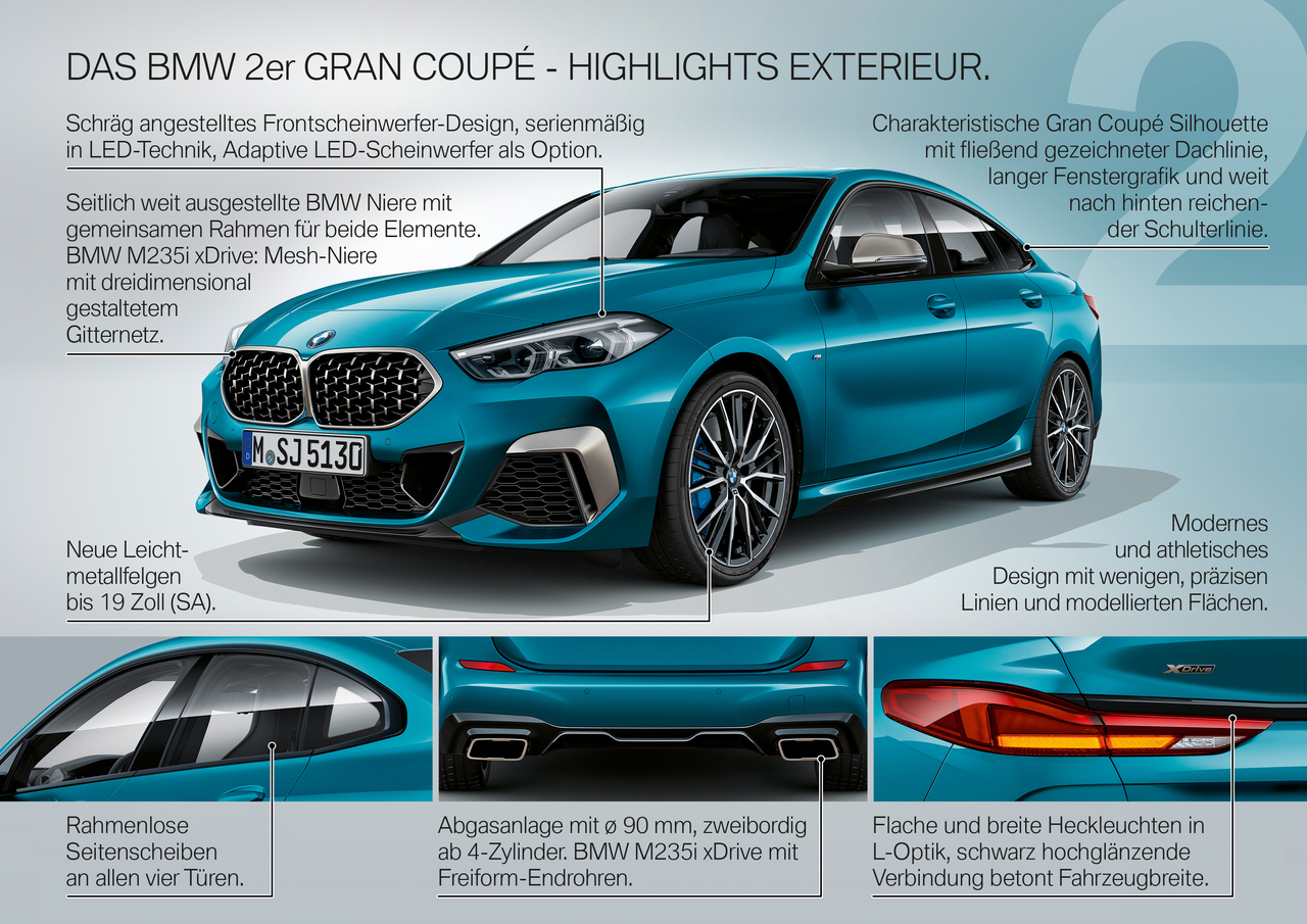 BMW News: Das erste BMW 2er Gran Coupé.