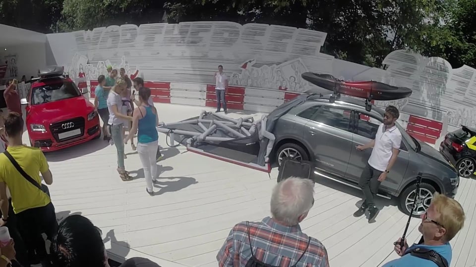 Aufblasbares Campingzelt für Audi Q3 Quattro