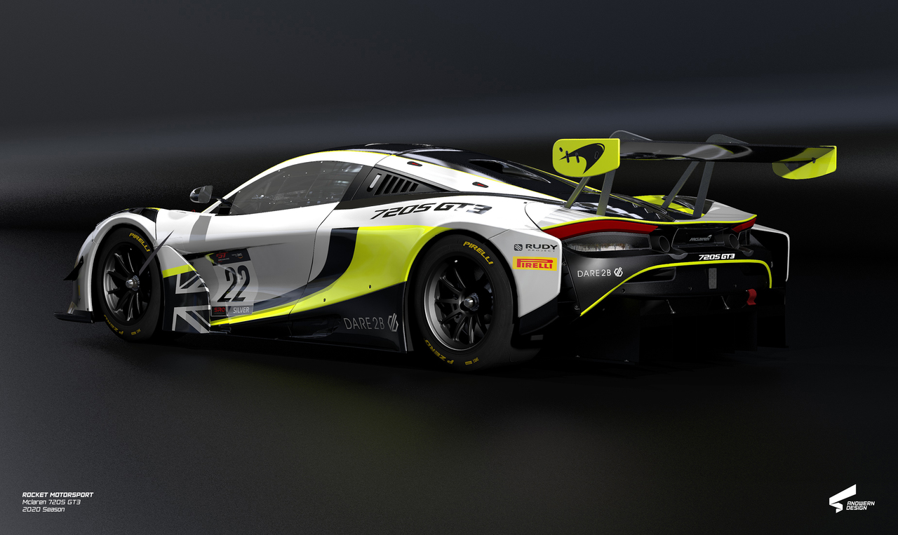 McLaren GT3 News:  Jenson Team Rocket RJN confirms 2020 GT World Challenge Europe entry with McLaren 720S GT3.